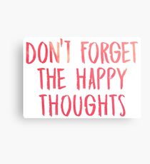 Dont forget the happy thoughts - Chance the Rapper Metal Print