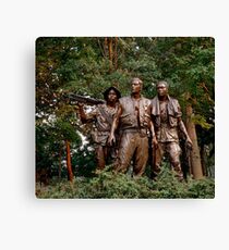 The Three Servicemen - Vietnam Memorial Canvas Print
