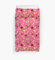 Colorful citrus background (Pink) Housse de couette