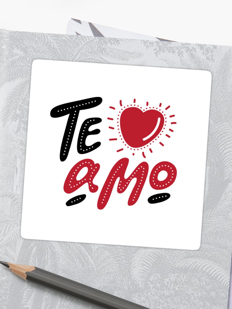 Hand Drawn Lettering Te Amo Te Amo My Love In Italian Romantic Decorative Lettering Vector Valentines Day Card Ore Poster Sticker - 