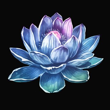 Sticker for Sale mit Blaue Lotus-Aufkleber, Raum-Lotus, Blumen von  Anastasiia Yurevych