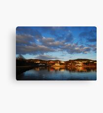 Seaside Town Canvas Print