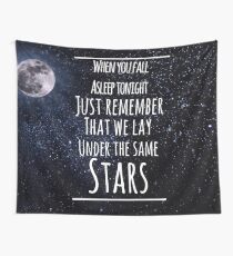 never be alone lyric moon Wall Tapestry