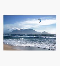 Kite Surfing in Cape Town, South Africa Photographic Print