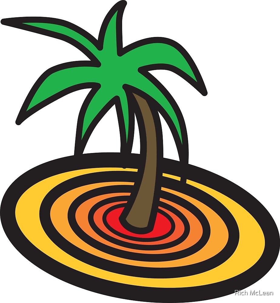 "Palm Tree Target" by Rich McLean Redbubble