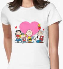 Peanuts valentine day Women's Fitted T-Shirt