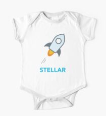 Stellar Lumens Crypto Coin Baby Body Kurzarm