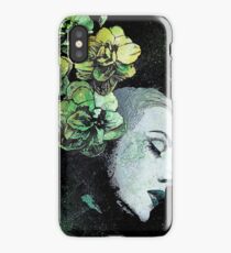 Obey Me (flower girl portrait, spray paint graffiti painting) iPhone Case