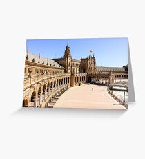 Plaza de Espana, Sevilla, Spain, Europe Greeting Card
