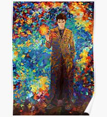 time lord with screwdriver Abstract Poster