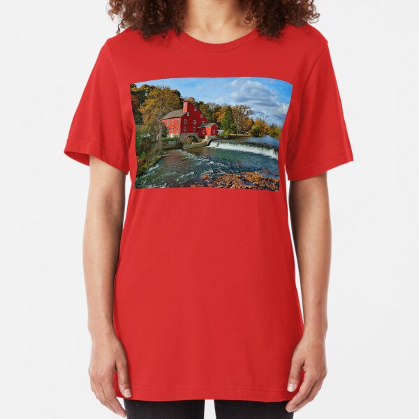 The Historic Red Mill of Clinton NJ Slim Fit T-Shirt