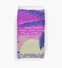 Pixel Sunset Duvet Cover