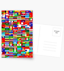 FLAGS OF THE WORLD Postcards