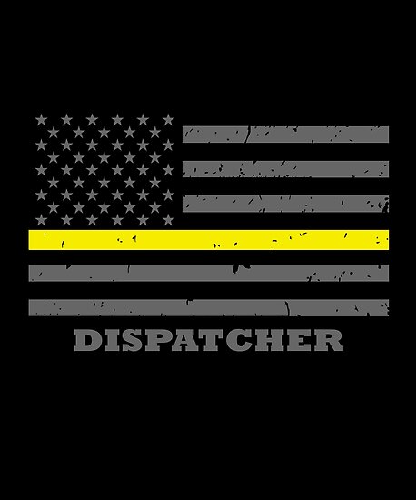 911 Dispatcher Thin Gold Line American Flag Posters By Bluelinegear Redbubble 6367