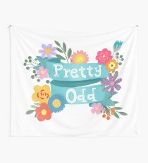 Pretty Odd Floral Banner Wall Tapestry