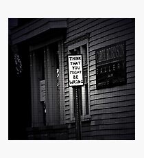 Advice for a New Year Photographic Print