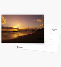 Sun Down of the New Year Postcards