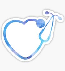 Nurse Watercolor Symbol Sticker