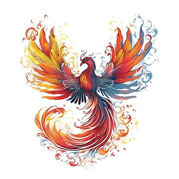 Fiery Phoenix Bird Ideal For Tattoo Logo And Printing Stock Illustration -  Download Image Now - iStock