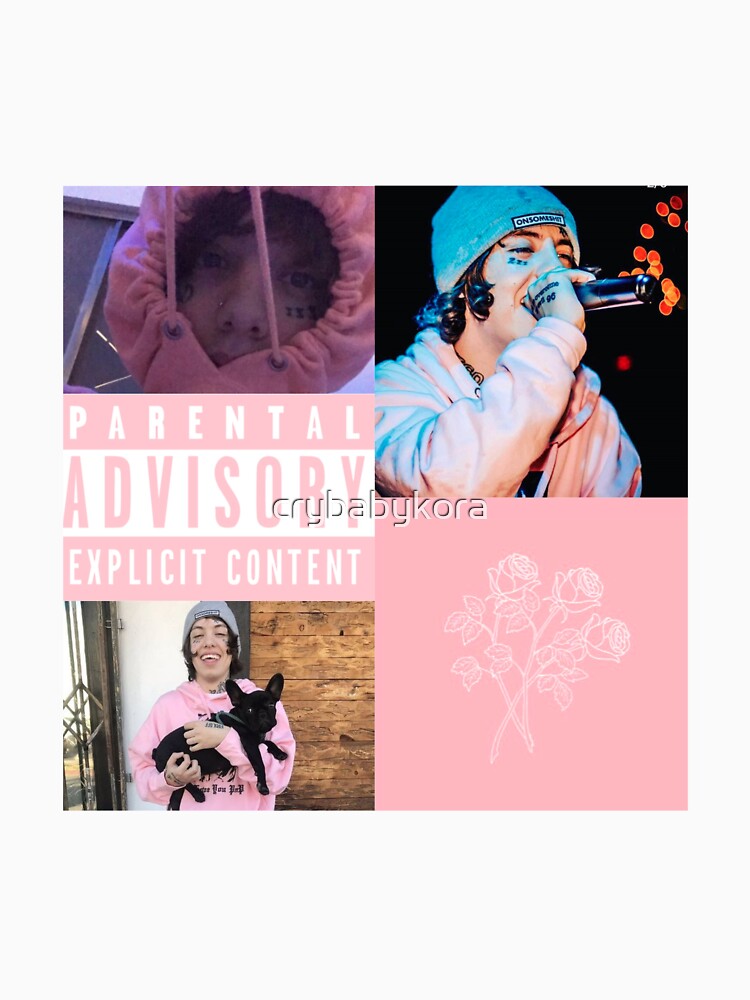 "Lil Xan Pink Roses" Tshirt by crybabykora Redbubble