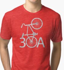 Camiseta de tejido mixto Acuarela 30A con bicicleta