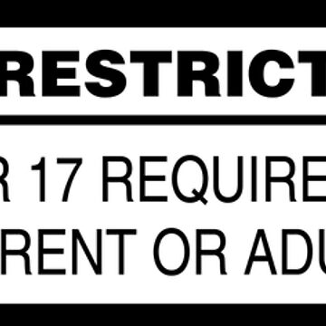 Rated R Sticker for Sale by TeeArcade84