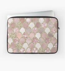 Rose gold mermaid scales - gold Laptop Sleeve