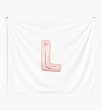 Rose Gold L Balloon Wall Tapestry