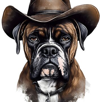 dessin de chien de cowboy