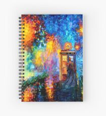 Cuaderno de espiral Hombre misterioso en el hermoso Rainbow Place