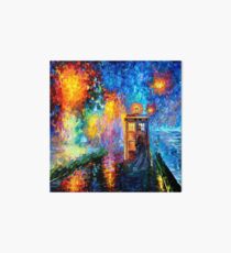 Mysterious Man at beautiful Rainbow Place Art Board