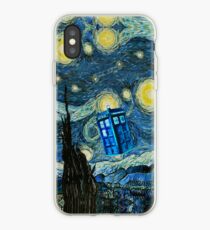 Flying British Phone Box iPhone Case