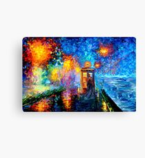 Mysterious Man at beautiful Rainbow Place Canvas Print