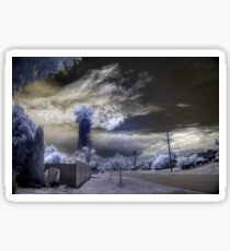 fire in the hills IR Sticker