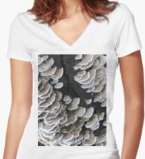 Fungus Women's Fitted V-Neck T-Shirt