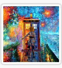 Beutiful Blondie Time traveller abstract Sticker