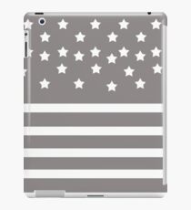 Grey and White Stars & Stripes iPad Case/Skin