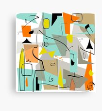 Mid-Century Modern Abstrakte Kunst Leinwanddruck