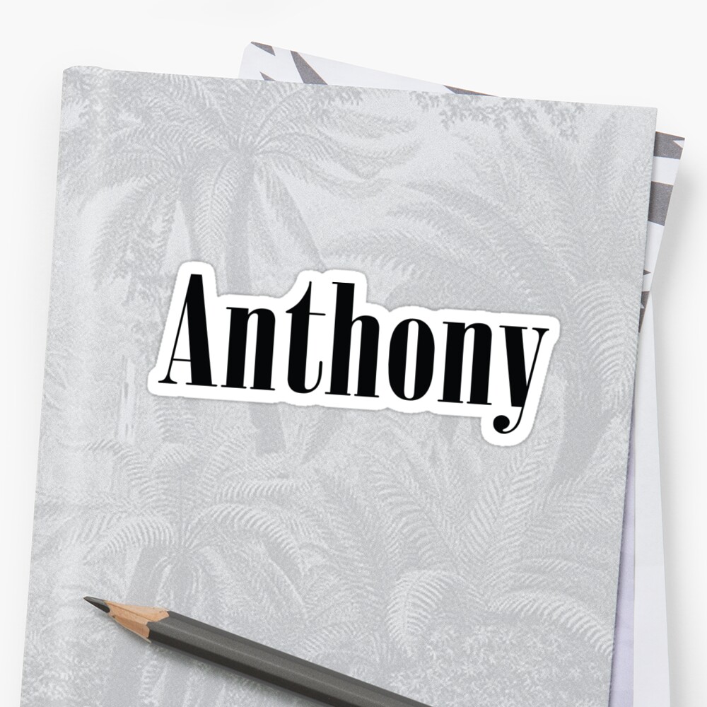 "Name Anthony / Inspired by The Color of Money" Sticker by Dinos2473