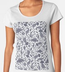 Sea Pattern - No color Women's Premium T-Shirt