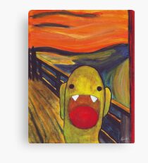 Monster Lisa (#002 of the Monster Imitates Art Collection) Canvas Print
