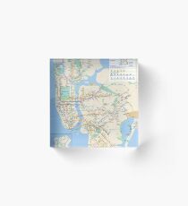 New York City Subway Acrylic Block