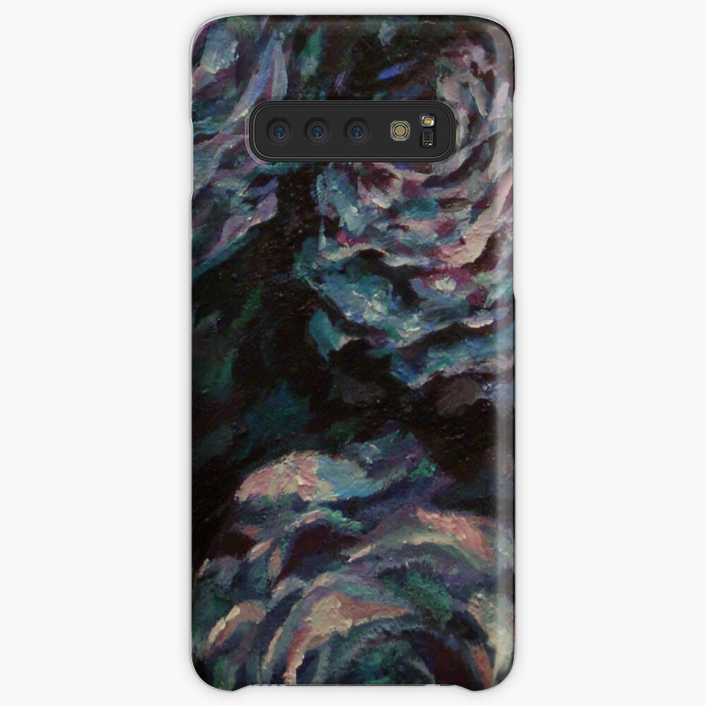 Three blue roses on square background Case & Skin for Samsung Galaxy