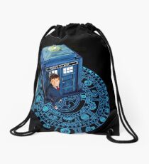 The Arc Of The time Zone Drawstring Bag