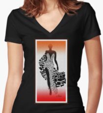 Africa Fashion Shirt mit V-Ausschnitt