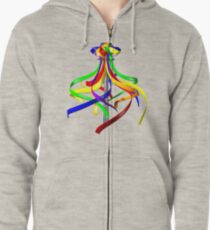 Beltane Maypole Zipped Hoodie