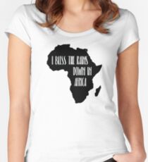 Ich segne die Regenfälle in Afrika Tailliertes Rundhals-Shirt