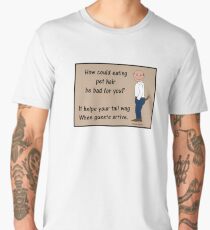 Eating Pet hair helps your tail wag! Men's Premium T-Shirt