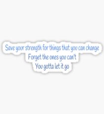 let it go Sticker