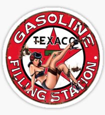 Texaco Retro Sign Sticker